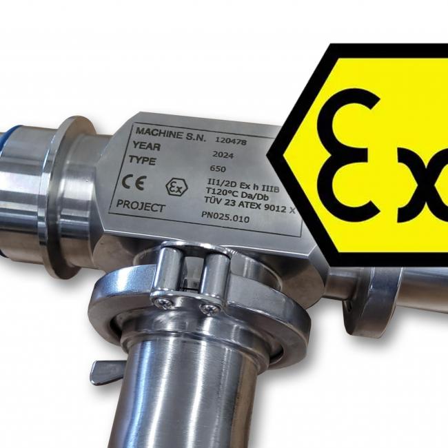 Dinnissen Sampling Unit now ATEX certified