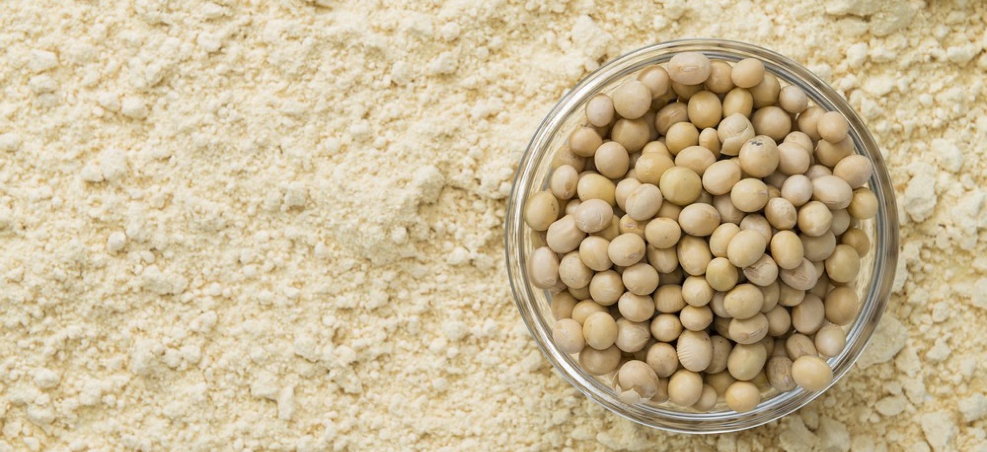 Soy proteins processed industrially